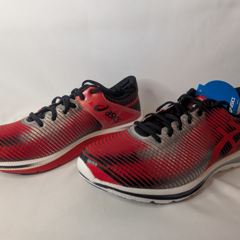 NIB ASICS Gel-Super J33 Men's Size 9 Red and Black Running Shoes - Picture 5 of 8
